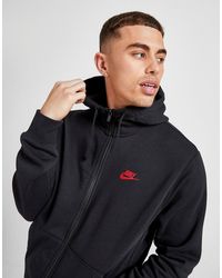 black zip up nike