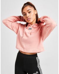 Buy adidas tape overhead hoodie pink cheap online