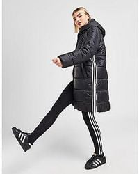 adidas Originals - 3-stripes Long Padded Jacket - Lyst