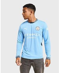 PUMA - Manchester City Fc 2024/25 Long Sleeve Home Shirt - Lyst