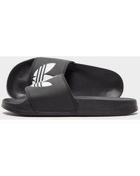 adidas slippers all black