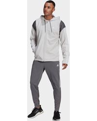 adidas tracksuit gray