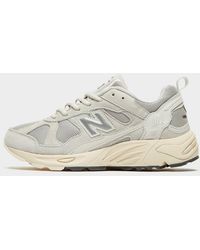 new balance 878 white yellow chunky trainers