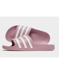 adilette aqua slides pink