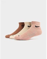 Nike - 3-pack Everyday Plus Quarter Socks - Lyst