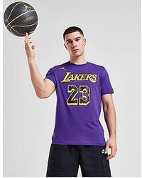 Nike - T-shirt NBA LA Lakers James #23 Statement - Lyst