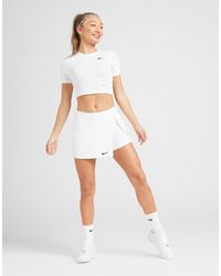 nike denim tennis skirt