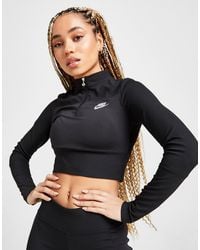 nike crop long sleeve top