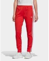 adidas originals og track jacket in maroon borg