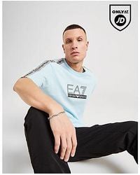 EA7 - Maglia Tape Large Logo - Lyst