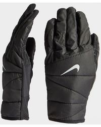 Nike Quilted Running Gloves - Schwarz
