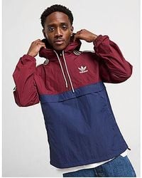 adidas Originals - Overhead 1/2 Zip Windbreaker Jacket - Lyst