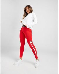 champion red leggings