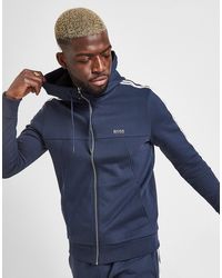 boss zip through hooded tracksuit