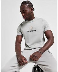 Fred Perry - Global Stack Logo T-shirt - Lyst