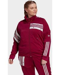 red tracksuit adidas womens