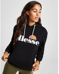 Ellesse Core Boyfriend Logo Hoodie - Black