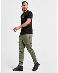 EA7 - Core French Terry Cargo Joggers - Lyst