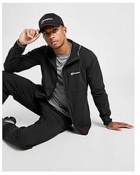 Berghaus ascent 91 aztec full zip fleece in black sale