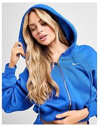 Nike - Phoenix Crop Full Zip Hoodie - Lyst