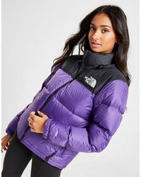 The North Face Cropped Nuptse Jacket - Purple