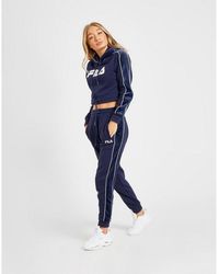 Fila Velour Panel Sweatpants - Blue