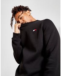 tommy hilfiger tri tape crew sweatshirt