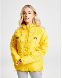 ellesse yellow fur jacket