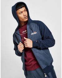 ellesse cooper tape full zip hoodie