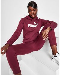 puma script sherpa overhead hoodie