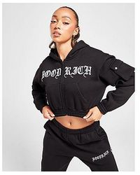 Hoodrich - Dusk Crop Full Zip Hoodie - Lyst