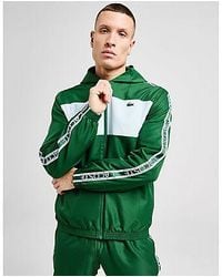 Lacoste - Felpa con Cappuccio Colour Block Taffeta - Lyst