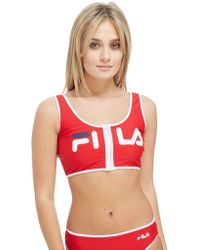 fila tape logo bikini bottoms