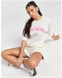 New Balance - Logo Boyfriend T-shirt - Lyst