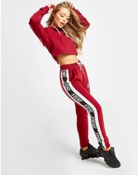 SIKSILK Logo Sweatpants - Red