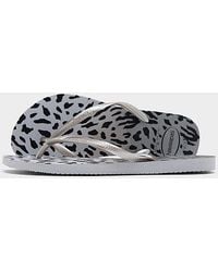 Havaianas - Slim Animal Print Flip Flops - Lyst