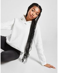 puma script sherpa overhead hoodie