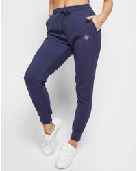 siksilk pinstripe logo joggers