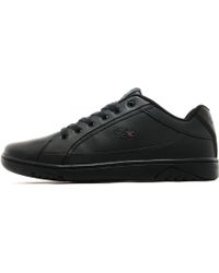 lacoste deviation leather black