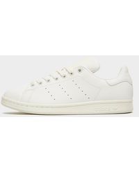 adidas Originals White Miss Stan With Leopard Print Back Sneakers - Lyst