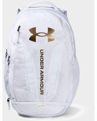 white and gold under armour backpack