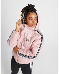 fila padded jacket with logo tape detail