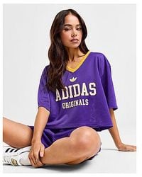 adidas Originals - Varsity Mesh T-shirt - Lyst