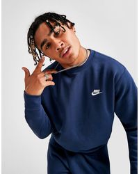 nike foundation crew sweatshirt navy
