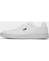 tommy hilfiger metallic signature cupsole trainers