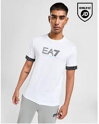 EA7 - T-Shirt Visibility Logo Tape - Lyst