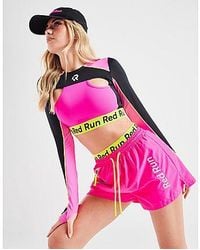 Red Run Activewear - Twin Flame Woven Sport Shorts - Lyst