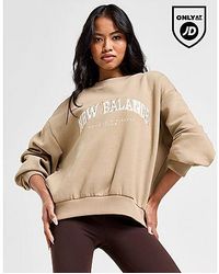 New Balance - Logo Crew Sweatshirt - Lyst