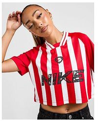 Nike - Stripe Crop Pallone Maglia - Lyst