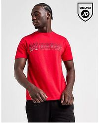 EA7 - T-shirt Fade Repeat Logo - Lyst